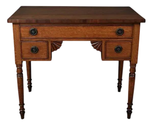 Small English Victorian Desk in Oak