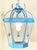 Rustic Vintage Style Solid Brass Verdigris Hanging Lantern - Restored & Rewired For Sale - Image 3 of 14