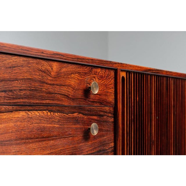 Scandinavian Sideboard in Rosewood with Tambour Doors, Denmark, 1960 For Sale - Image 17 of 18