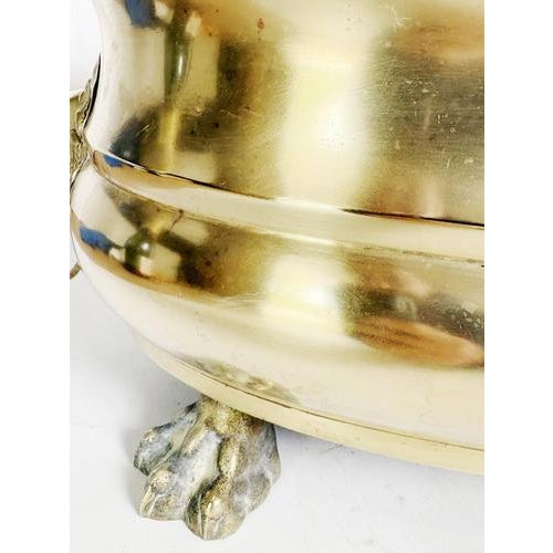 Champagne Cooler Plant Stand in Brass, France, 1950 For Sale - Image 12 of 13