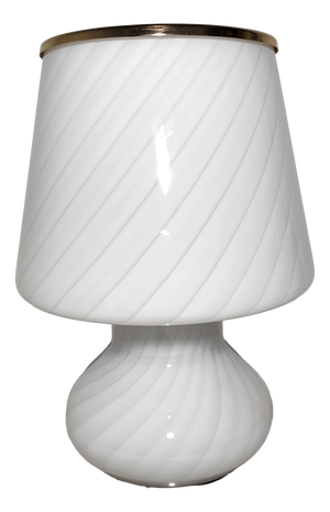 Glass Table Lamp, Italy, 1980s
