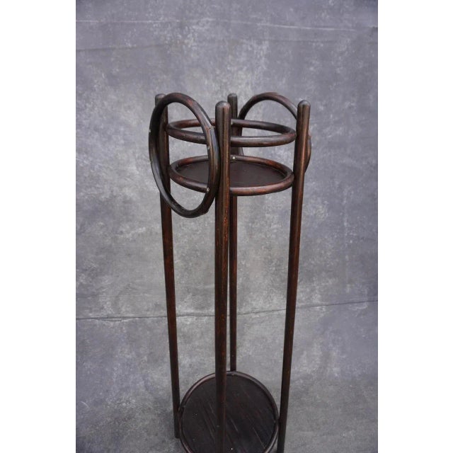 Art Nouveau Thonet Bentwood Vienna Secession Style Plant Stand 1900-1909 For Sale - Image 3 of 9