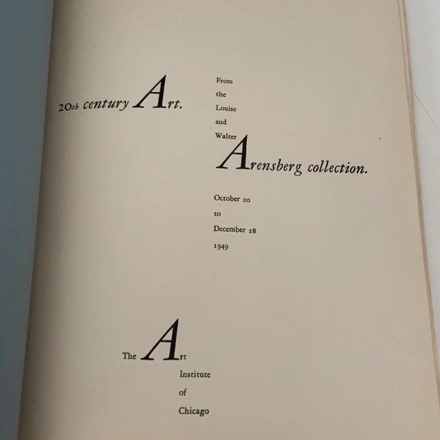 1949 Arensberg Collection of 20th Century Art at the Art Institute of Chicago. Softcover with about 200 black and white...
