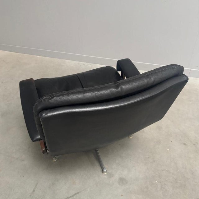 Set of King Chair and Ottoman from Strässle, 1960s For Sale - Image 11 of 15