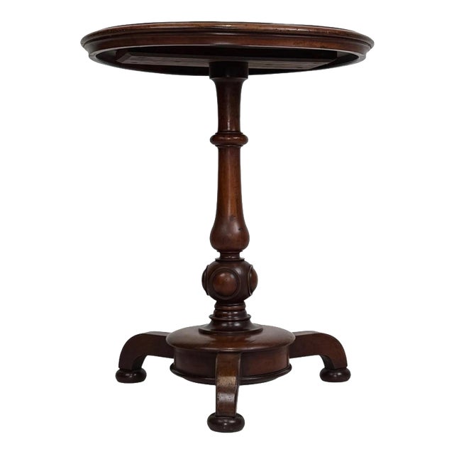 Antique 19th Century English Victorian Mahogany Side Table For Sale
