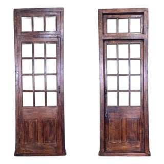 Pantry Door With Transom Top, 8 Feet Tall For Sale