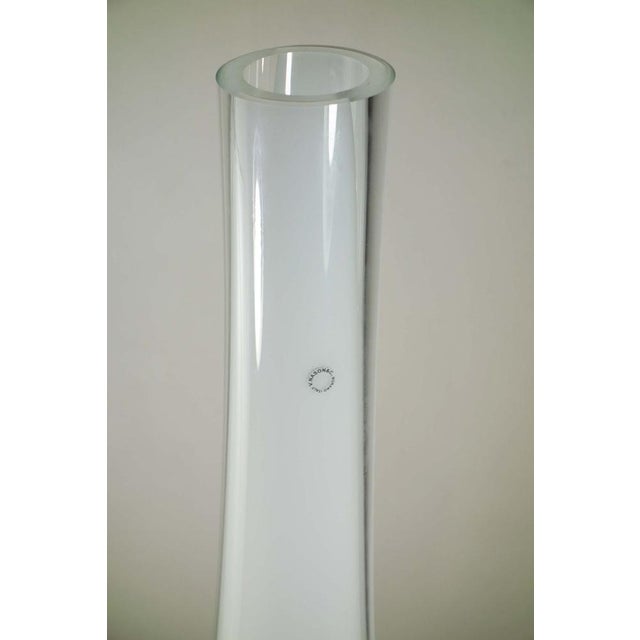 1990s Italian Murano Glass Big White Vase by V. Nason & C., 1990s For Sale - Image 5 of 10