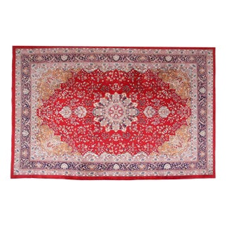 Middle Eastern Hand-Knotted Rug For Sale