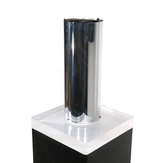 Late 20th Century Vintage Lucite Black and Clear Pedestal C. 1970's For Sale - Image 5 of 16