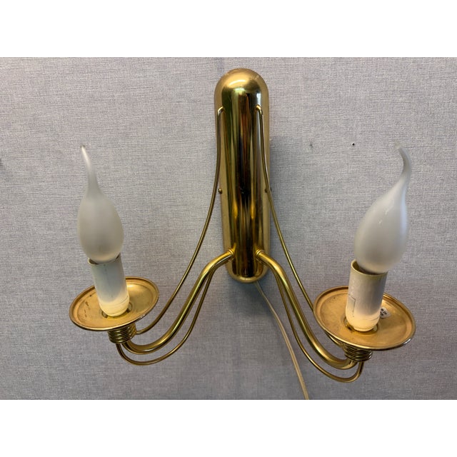 Double Wall Lamp attributed to E. R. Nele for Temde, 1960s For Sale - Image 9 of 18