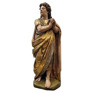 Castilian Artist, Saint John the Evangelist, 1580, Sculpture Carving For Sale
