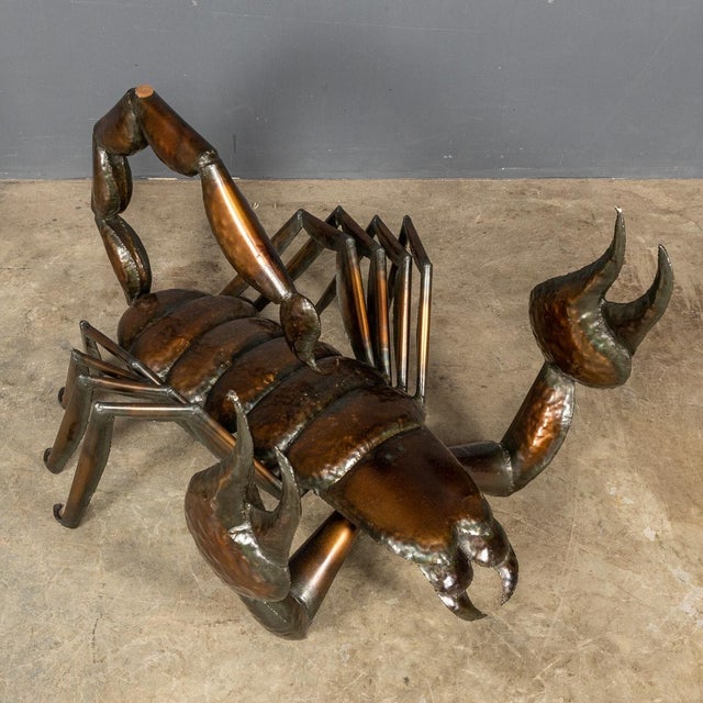 1970s Vintage Metal Scorpion Shaped Coffee Table, 1970 For Sale - Image 5 of 18
