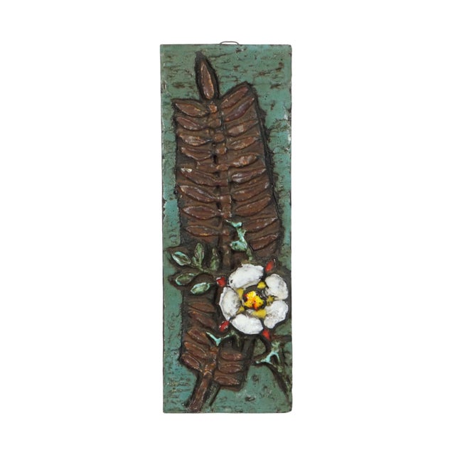 Terracotta Wall Sculpture in the style of Ruscha, West Germany, 1960s For Sale - Image 15 of 15