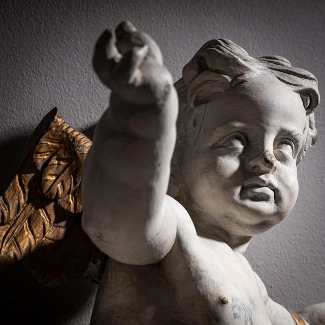 Baroque Baroque Angel, 18th Century For Sale - Image 3 of 8