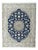 Hand-Knotted Nain Rug with Floral Medallion For Sale
