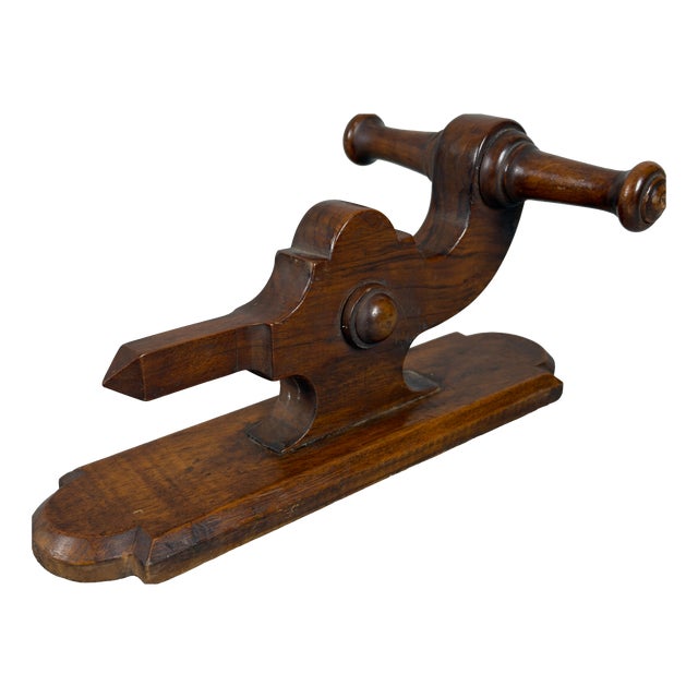 Vintage Carved Turned Wooden Wall Coat Rack, 1960s For Sale