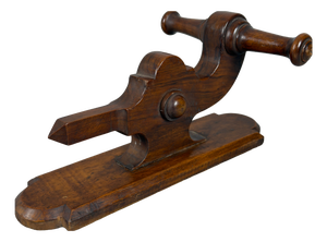 Vintage Carved Turned Wooden Wall Coat Rack, 1960s
