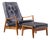 Milo Baughman for James Inc. Mid Century Reclining Lounge Chair With Ottoman For Sale