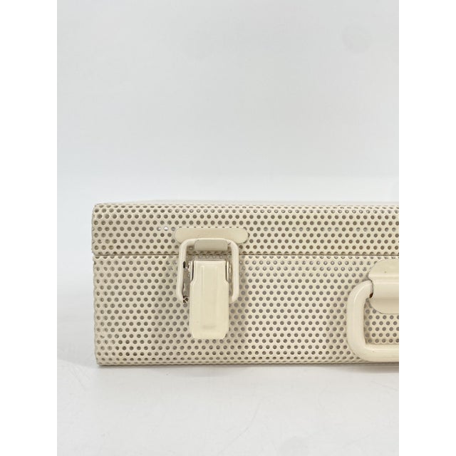 Vintage Italian Briefcase in Perforated Sheet Metal, 1980s For Sale - Image 18 of 18