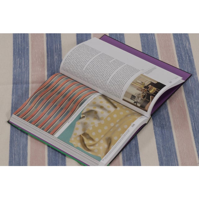 Rug & Kilim’s Contemporary Dhurrie Rug in Blue and Cream With Stripes For Sale - Image 9 of 10