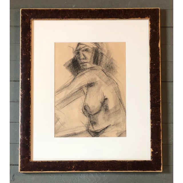 Original Vintage Charcoal Female Nude Study Sketch For Sale In Philadelphia - Image 6 of 6