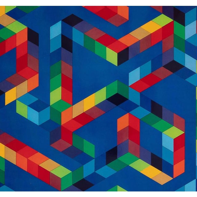 Modern Victor Vasarely, BABEL 3, Photogravure For Sale - Image 3 of 5