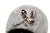 Gold and Silver Brooch with Diamond Chips For Sale - Image 4 of 6