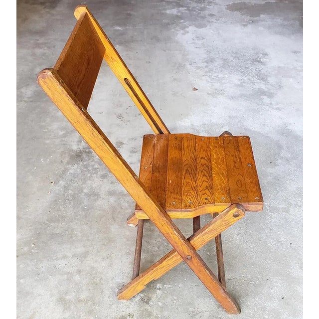 Vintage Snyder Church Folding Chairs Set of 4 Chairish