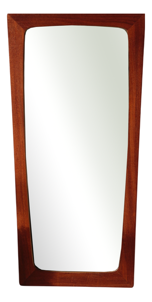 Vintage Rectangular Teak Mirror, 1960s