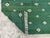 Textile Handmade Cotton Forest Green Diamond Runner, Green and White -2.5'x12' For Sale - Image 7 of 8