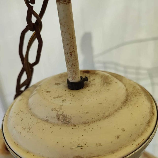 Glass Vintage Optical Glass Pendant Light, 1970s For Sale - Image 7 of 8