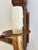 Vintage Spanish Revival Gilded Wrought Iron & Wood Wall Sconces-a Pair For Sale - Image 11 of 12