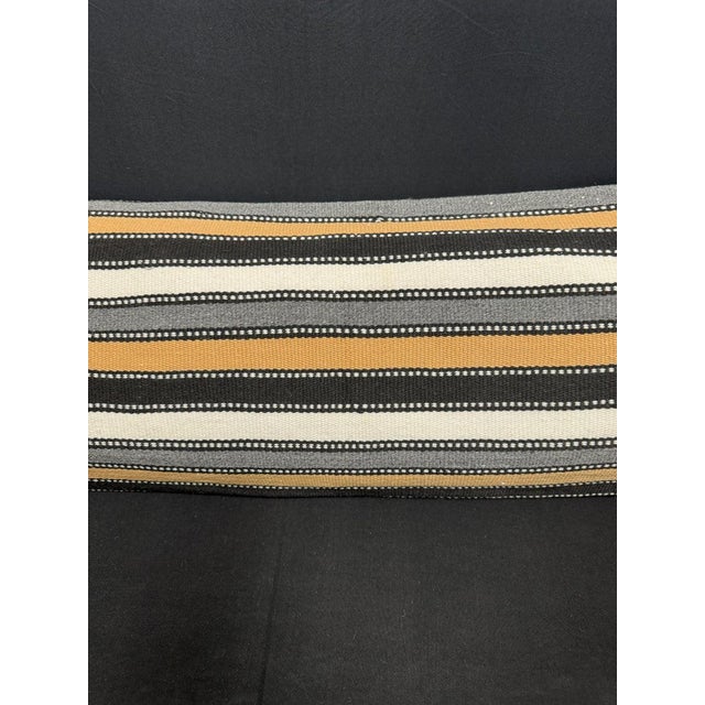 Contemporary Turkish Hemp Pillow Cushion Natural Beige Brown Cushion Cover 14x45 For Sale - Image 3 of 4