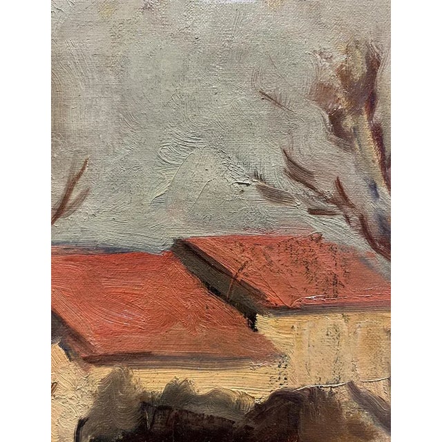 1920s Charles Émile Moïse Hornung, A l'orée du village, 1929, Oil on Canvas, Framed For Sale - Image 5 of 10