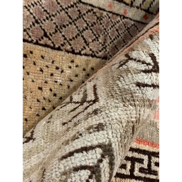 1940s 1940s Vintage Hand Knotted Vintage Khotan Rug For Sale - Image 5 of 12