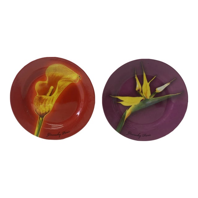 190s Givenchy Paris Appetizer Plates- a Pair For Sale