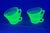 Uranium Glass Set of 4 Green Tea Cups Early 20th Century For Sale - Image 16 of 18