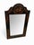 Vintage Chinoiserie Style Black Lacquer Hand-Painted Floral Mirror For Sale In Miami - Image 6 of 12