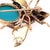 14 Karat Yellow Gold Bug / Insect Brooch with Semi Precious Stones 5.75 grams total weight.