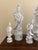 Chinoiserie Collection of Seven Blanc De Chine Quan Yin Figures, a Study in Quiet Form For Sale - Image 3 of 10