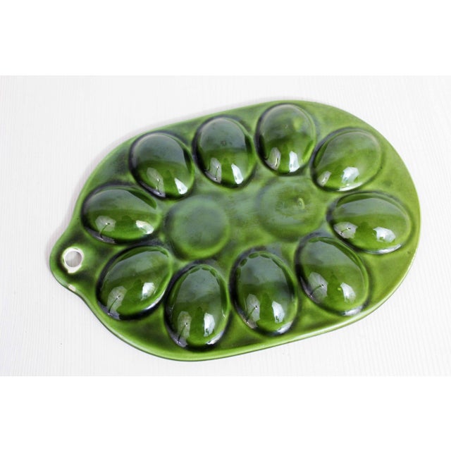 Ceramic Earthenware Egg Service with Salt and Pepper, 1960s, Set of 3 For Sale - Image 7 of 11