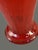 Vintage Mid-Century Modern Italian Red Opaline Ruffled Top Art Glass Vase For Sale - Image 4 of 10