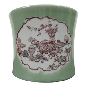 Chinese Porcelain Taoist Cartouche Bitong