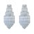 Metal Large Quadriedri Glass Murano Sconces from Venini, 1960s, Set of 2 For Sale - Image 7 of 7