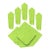 Vintage French Lime Green Napkins, Set of 10 For Sale