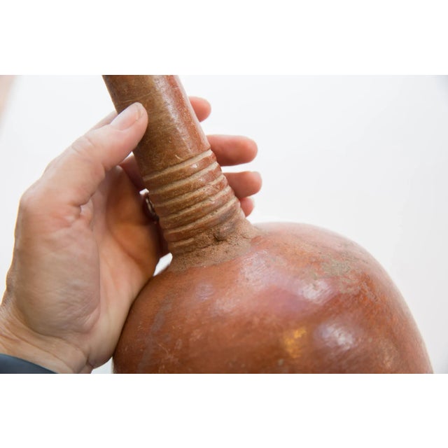 Sculpture Materials Antique North African Red Slip Ware Vase For Sale - Image 7 of 8