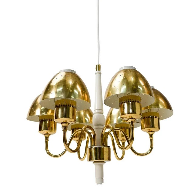 Danish Model T526 Chandelier by Hans-Agne Jakobsson for Hans-Agne Jakobsson AB Markaryd, 1950s For Sale - Image 12 of 12