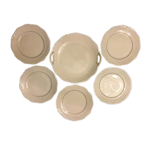 Porcelain Mitterteich Cymbal Set, 1940s, Set of 6