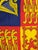 This is a late 20th century vintage Royal Standard of the United Kingdom flag. It features the coat of arms for England,...