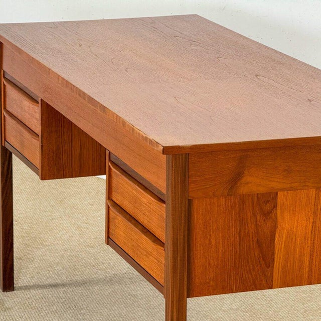 Mid-Century Modern Danish Desk in Teak, 1960 For Sale - Image 6 of 8